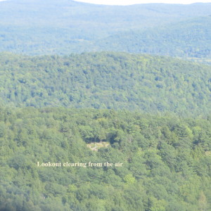 August 2015: view of the town forest lookout from Cornish Fair helicopter ride